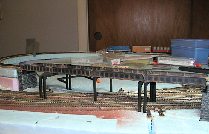 even found prototype photos of a curved bridge constructed more or 